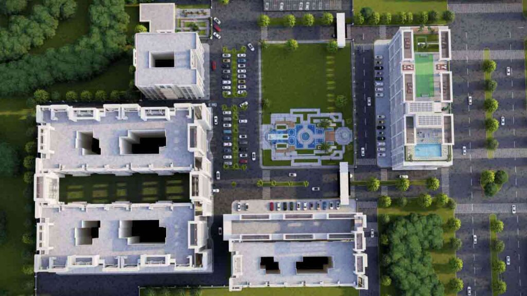 Real Estate Developers - Union Luxury Apartments - Top View