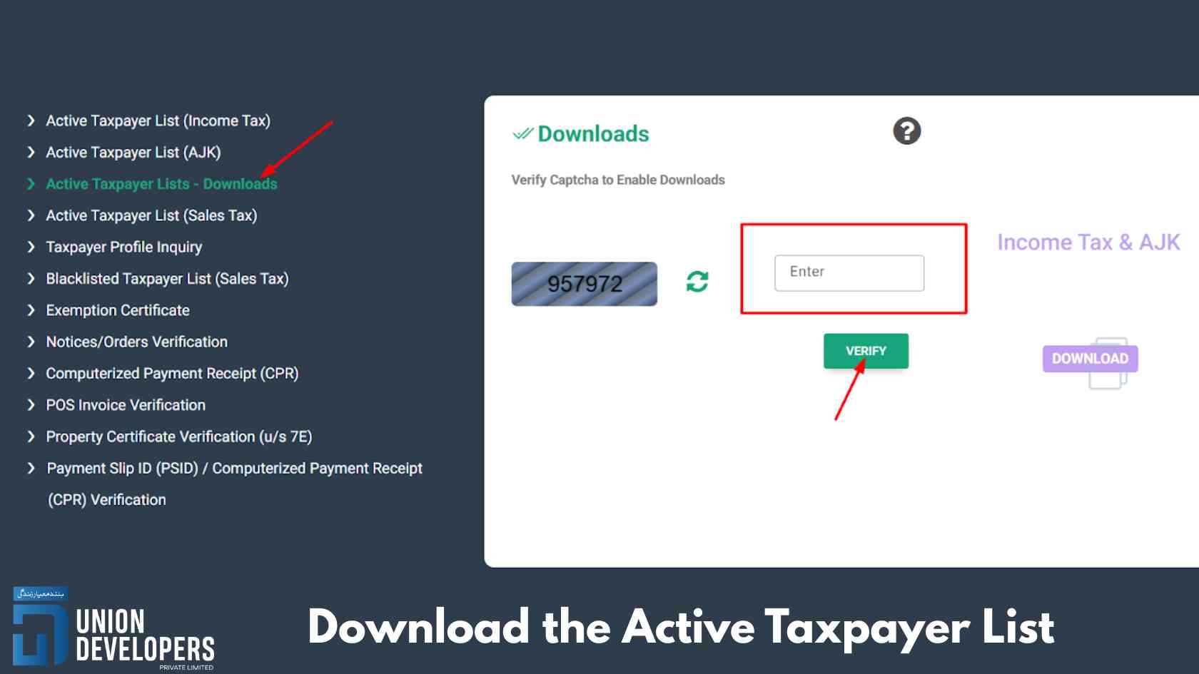 Download the Active Taxpayer List