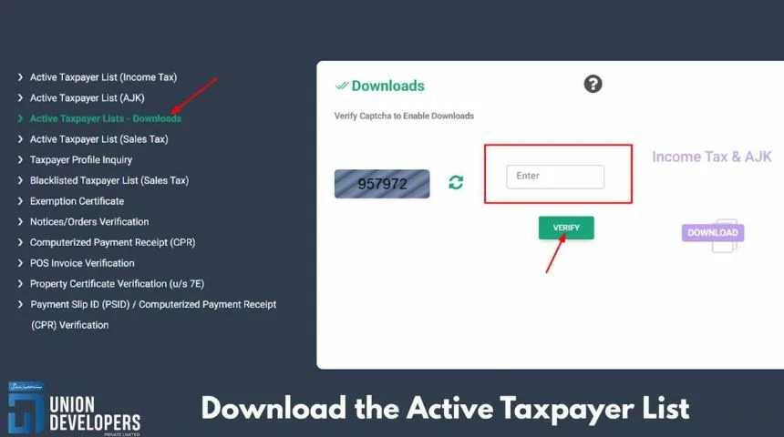 Download the Active Taxpayer List