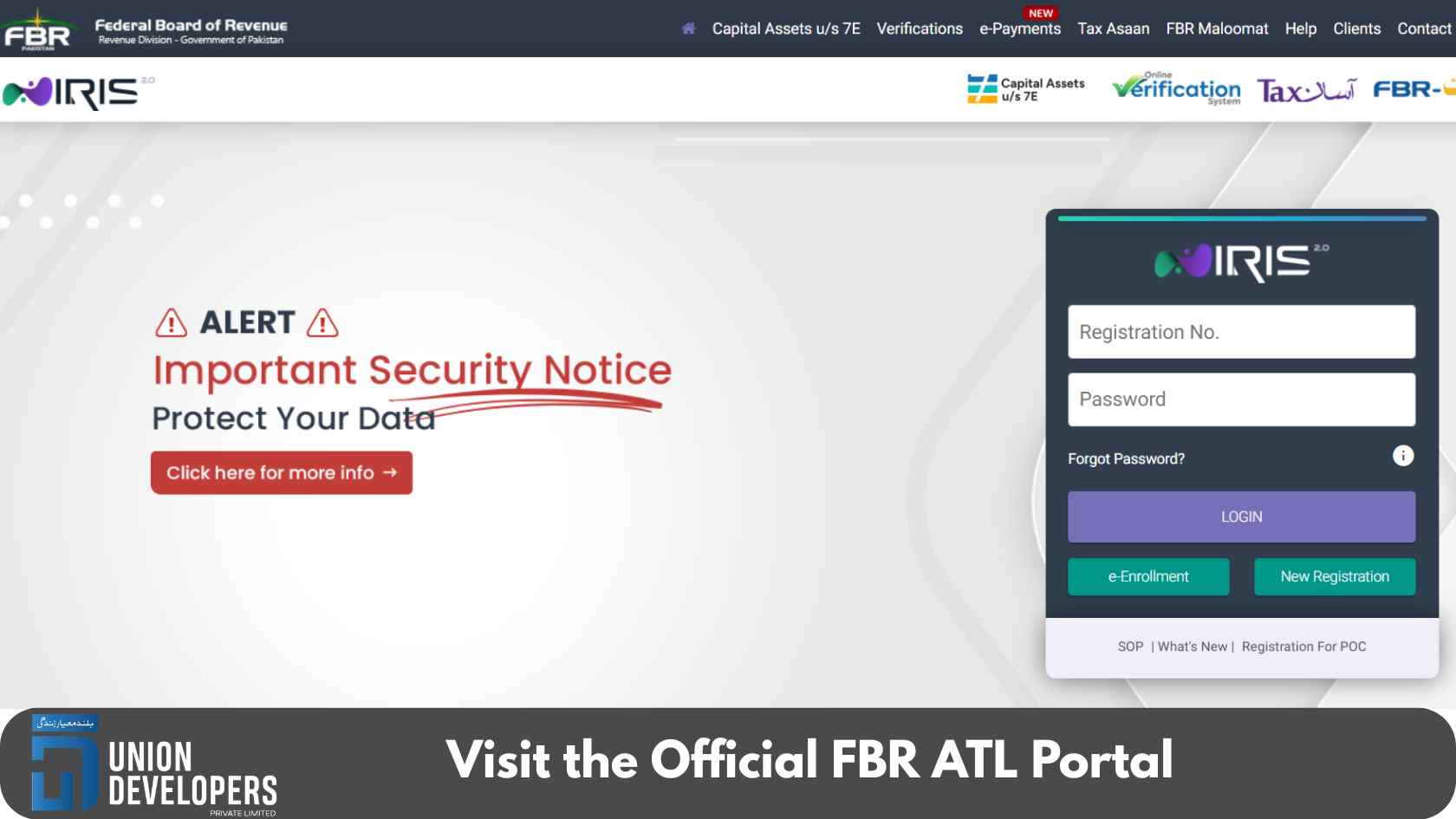 Visit the Official FBR ATL Portal