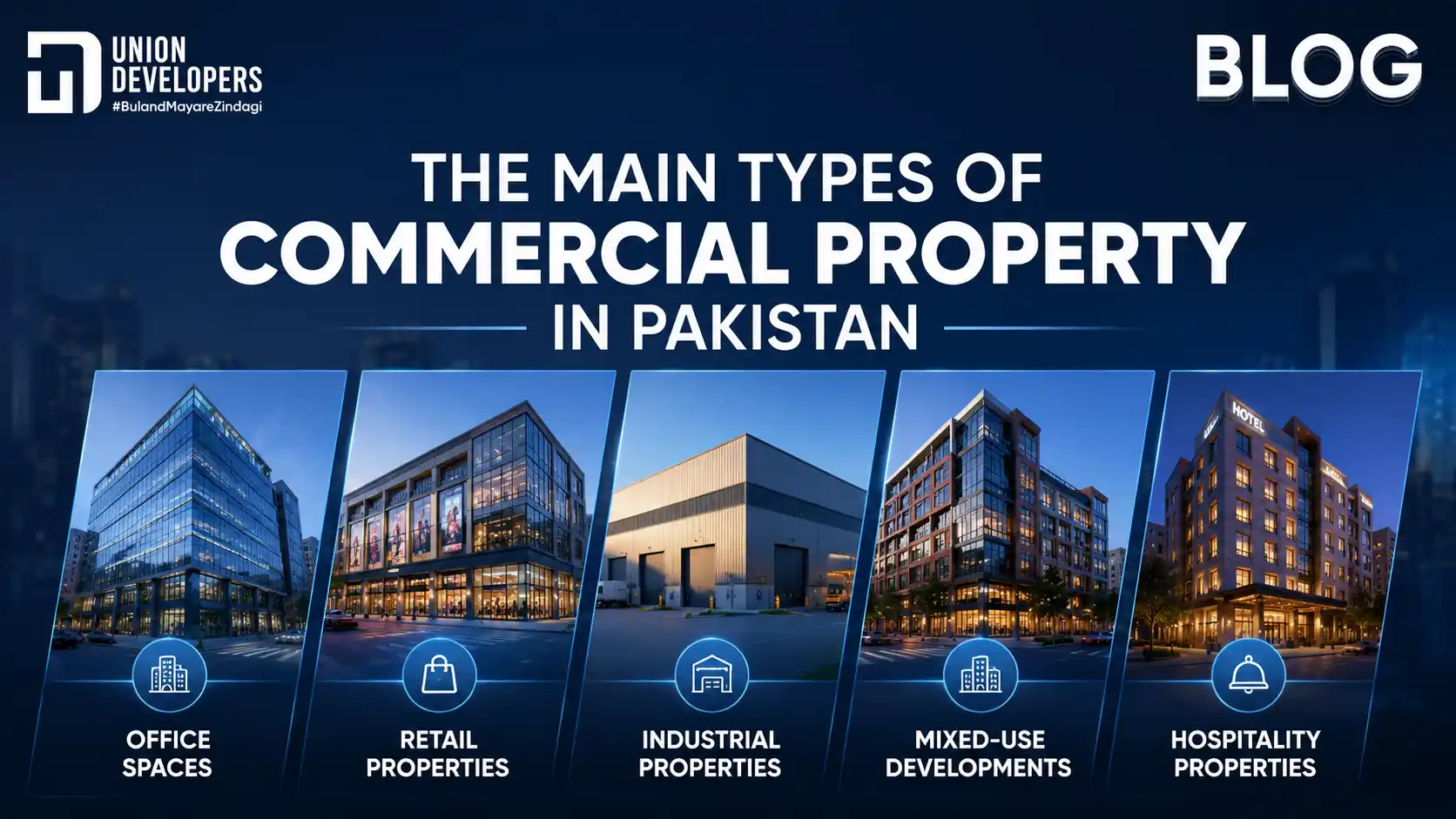 The Main Types of Commercial Property in Pakistan